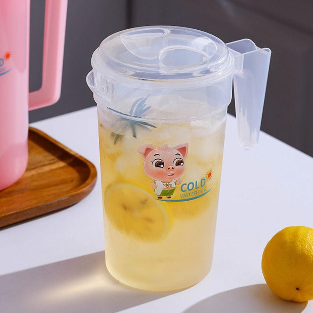 Hochwertige Fiberglas-Kanne Große Kühle Wasserflasche Einfache Kanne mit 4 Tassen