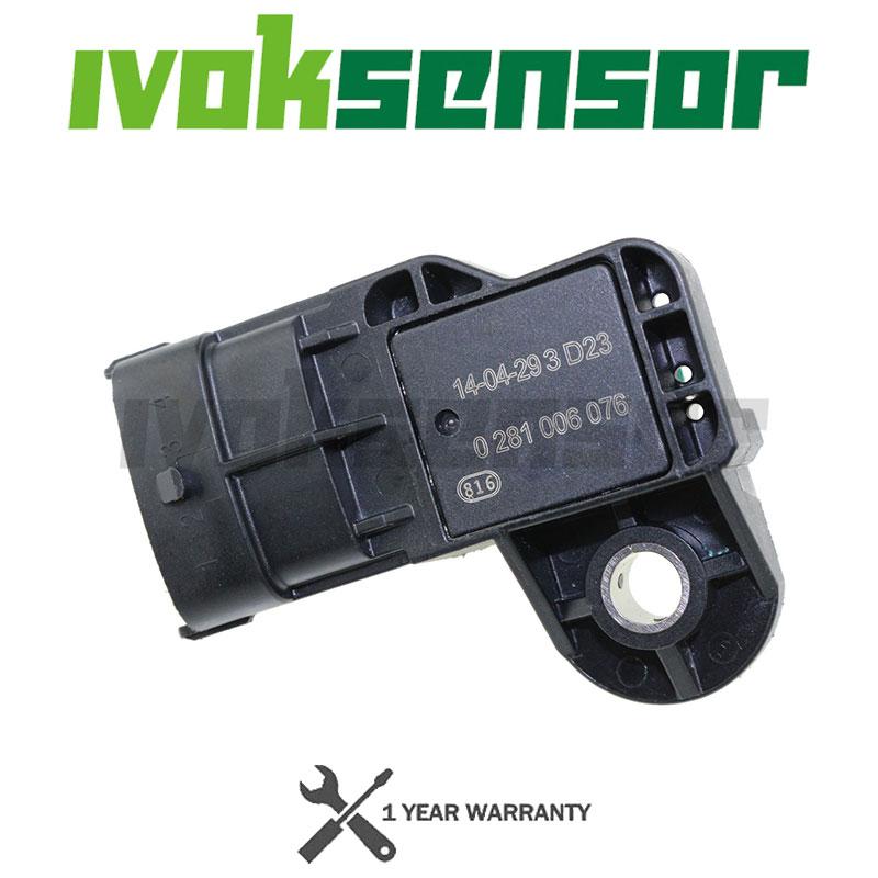 New 1/5Pcs 0281002437 0281006076 0281006028 MAP Intake Air Pressure Sensor For Fiat Croma Doblo Ducato Vauxhall Vectra Signum 1pc