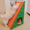With Plush Ball Toy Cat Scratcher Easy To Clean Removable Felt Cat Scratcher Prevents Furniture Damage Durable Cat Toy