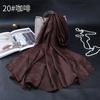 High Quality Luxury Holland Linen Fabric Scarf Shawl Woman Scarves And Wraps Foulard  Muslim Hijab