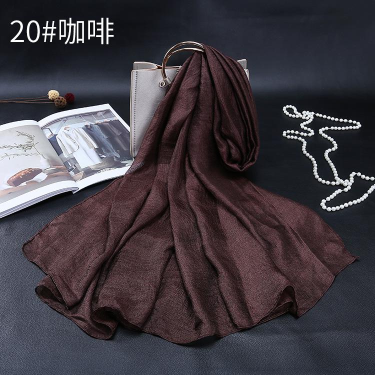 High Quality Luxury Holland Linen Fabric Scarf Shawl Woman Scarves And Wraps Foulard  Muslim Hijab
