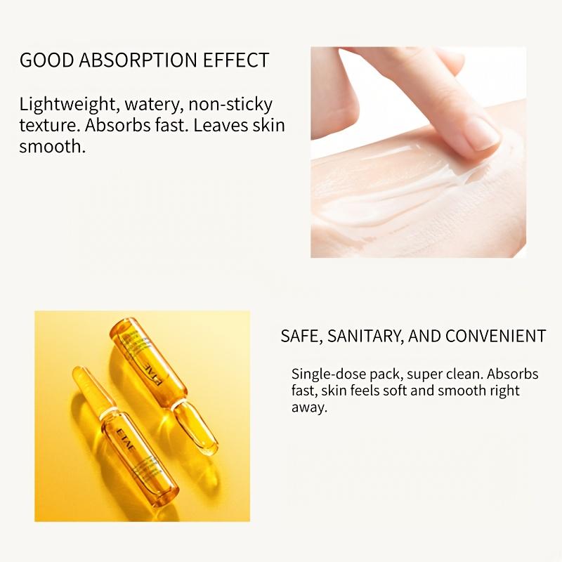 Dichlorobacterium Hyaluronsäure Essenz Serum Ampullen, Angereichert mit Kollagen, Niacinamid & Glycerin, Tief Feuchtigkeitsspendende & Hautglättende Hautpflege