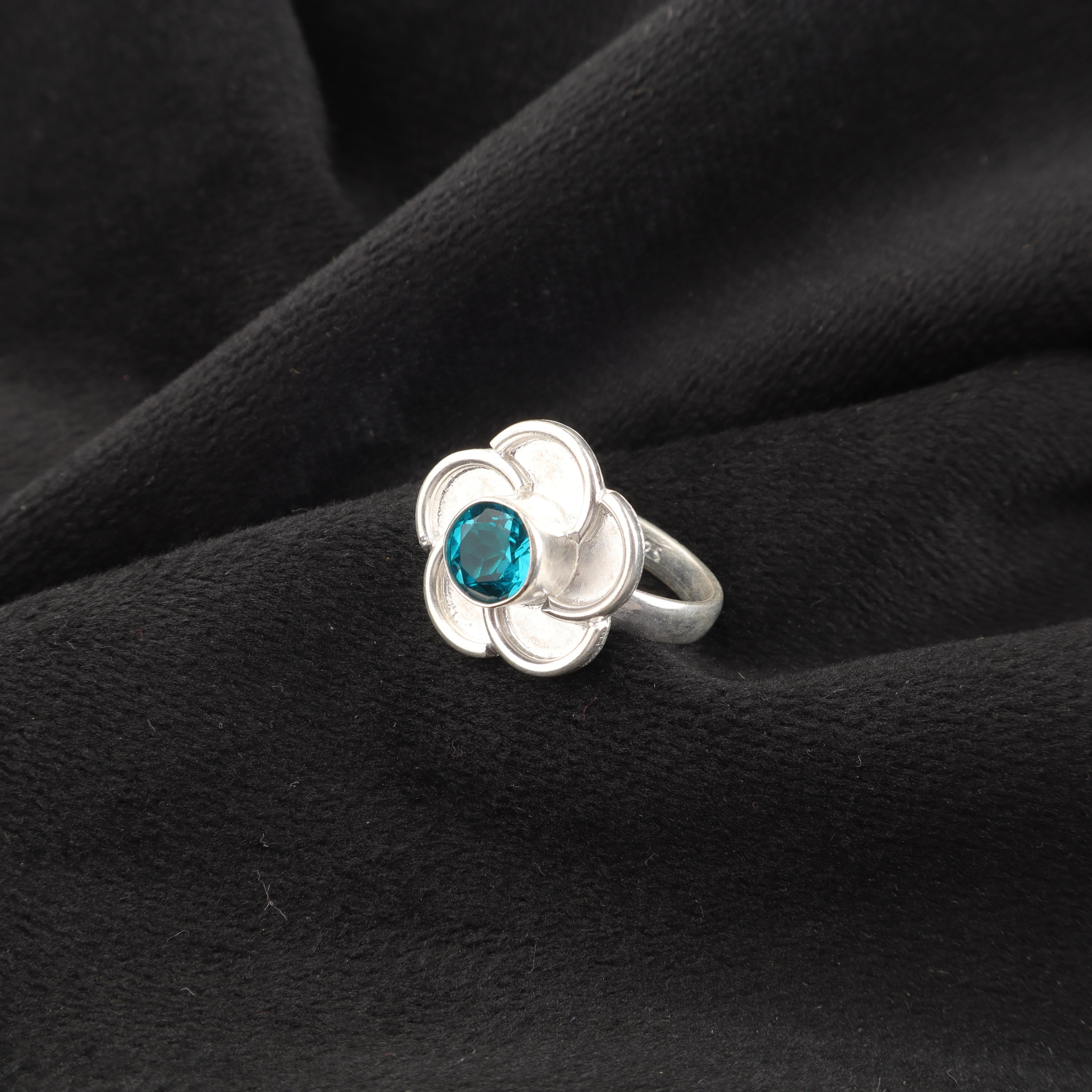 

Апатит Ювелирные изделия из серебра ручной работы, Кольцо из стерлингового серебра 925 пробы, Красивые ювелирные изделия с драгоценными камнями ручной работы, Кольцо с апатитом для нее 12 синий