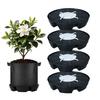 4 Pack 32x6cm Non-Woven Plant Pot Saucer Watering Tray Fabric Planter Base Pad Black