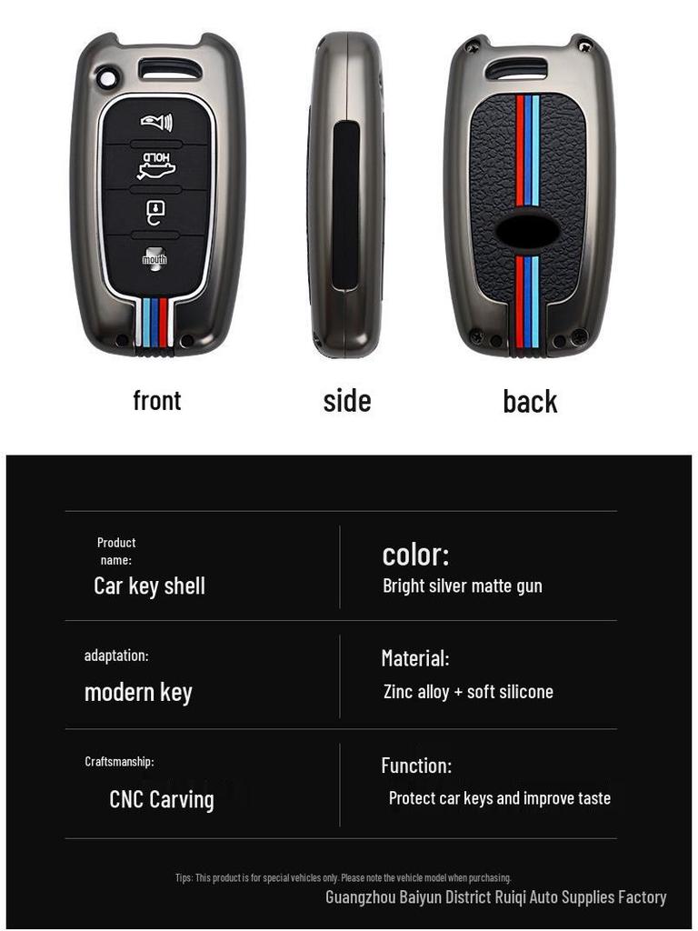 Hyundai Elantra IX35 Key Bag Cover for Sonata, Kia Sportage, K2, Forte Key Fob Shell