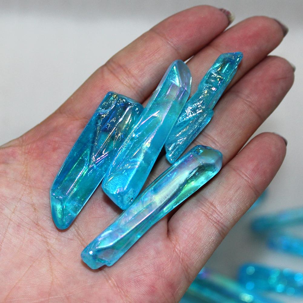 50g De Gravier D'Apatite Bleue Naturelle - Pierres Polies 3-5 Mm - Décoration, Méditation, Feng Shui
