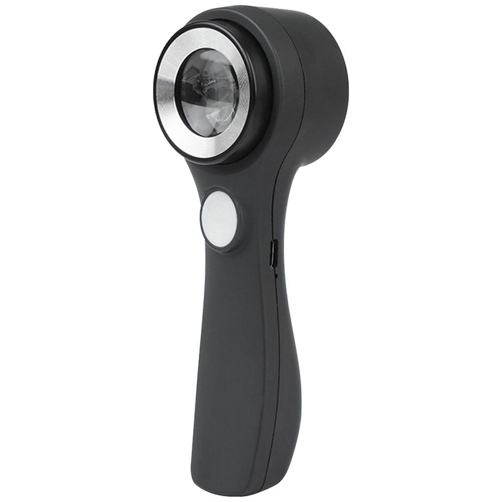 10X Handlupe mit wiederaufladbarem USB-LED-Licht, ideal zum Lesen von Münzen, Schmuckbewertung und Näharbeiten