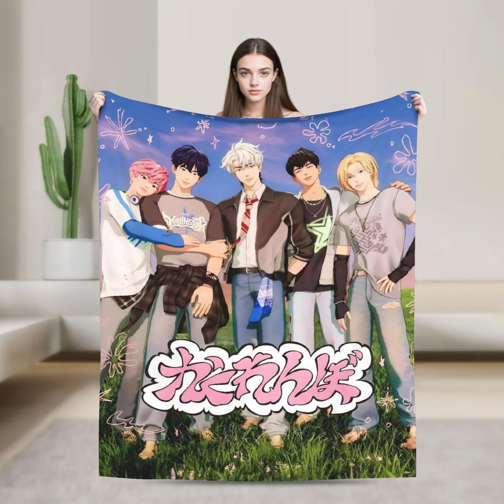 Kpop PLAVE Caligo pt  Blanket  Travel Flannel Throw Blanket For Bedroom Super Warm Custom Quality Bedspread Gift Idea