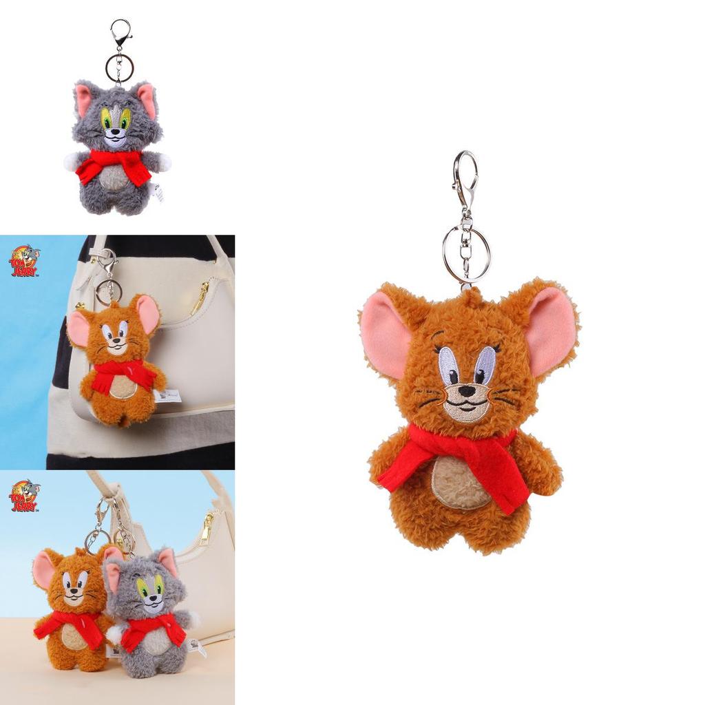 Tom und Jerry Cartoon Plüsch Schlüsselanhänger Mit Super Weichem Kurzem Plüsch Für Kinder Geschenk