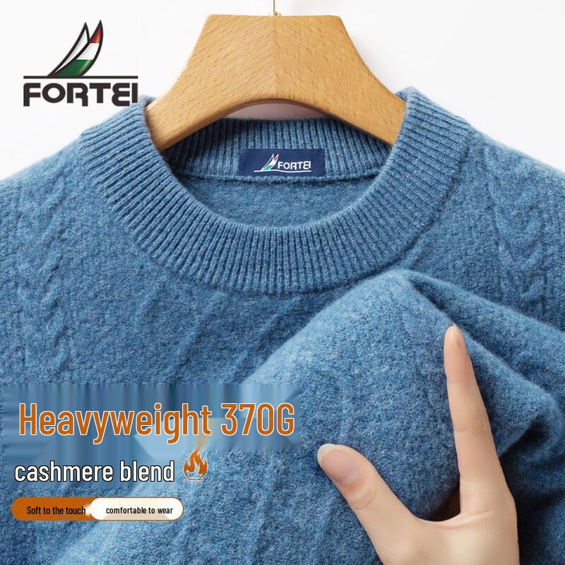 

Men s Cashmere Lambswool Blend Cable Knit Sweater L 50