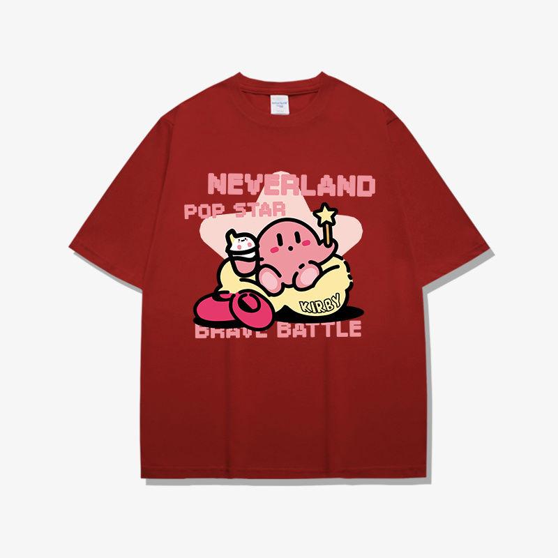 

Милая футболка с Кирби для женщин с принтом Новая Горячая Игра Аниме Графика Мультяшная Уличная Одежда Топ с Коротким Рукавом Белая Футболка Женская Одежда 4XL