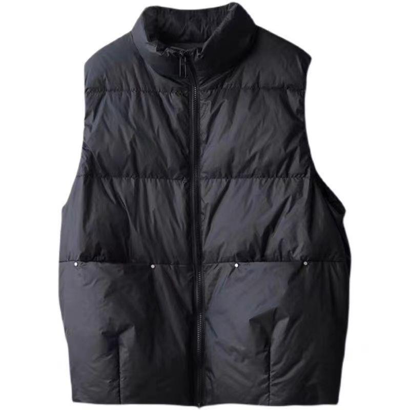 

Женский стильный свободный и популярный легкий жилет из пухового хлопка M чёрный