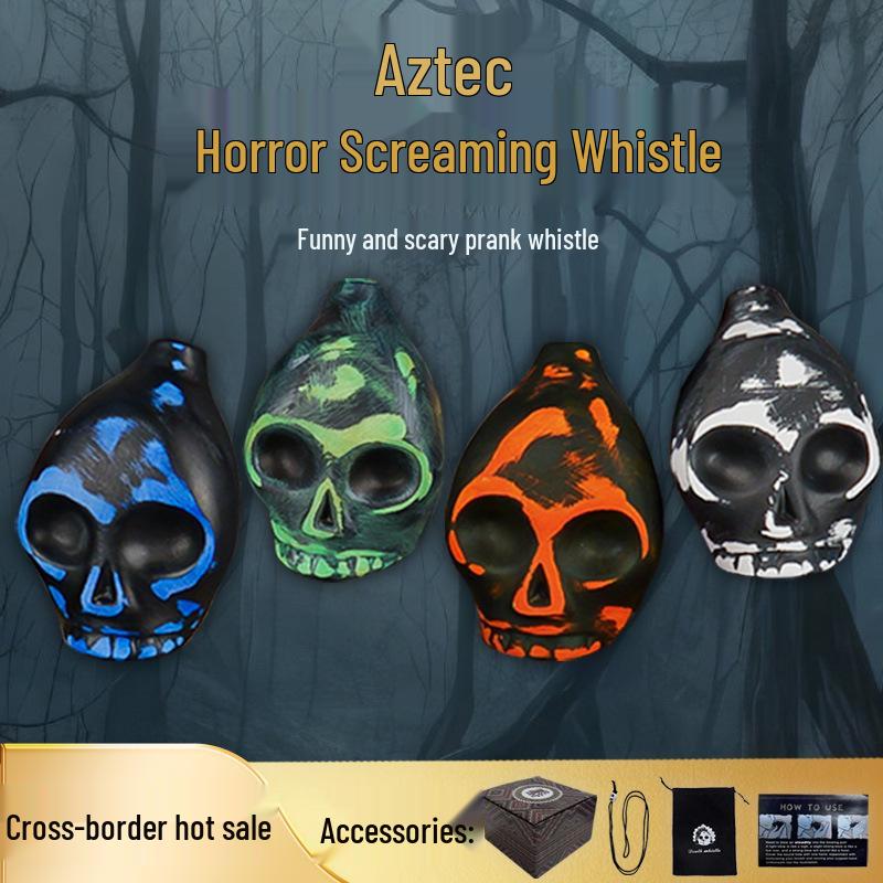 Aztekische Todespfeife Halloween Okarina Requisite