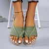 Women's Flat Sandals Summer Comfortable Flip Flops Sandals Lightweight Casual Outdoor Beach Sandals