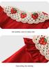 Youqi Infant Red Romper: Full Moon, 100 Days, First Birthday Formal Wear - Long Sleeve Autumn Jumpsuit