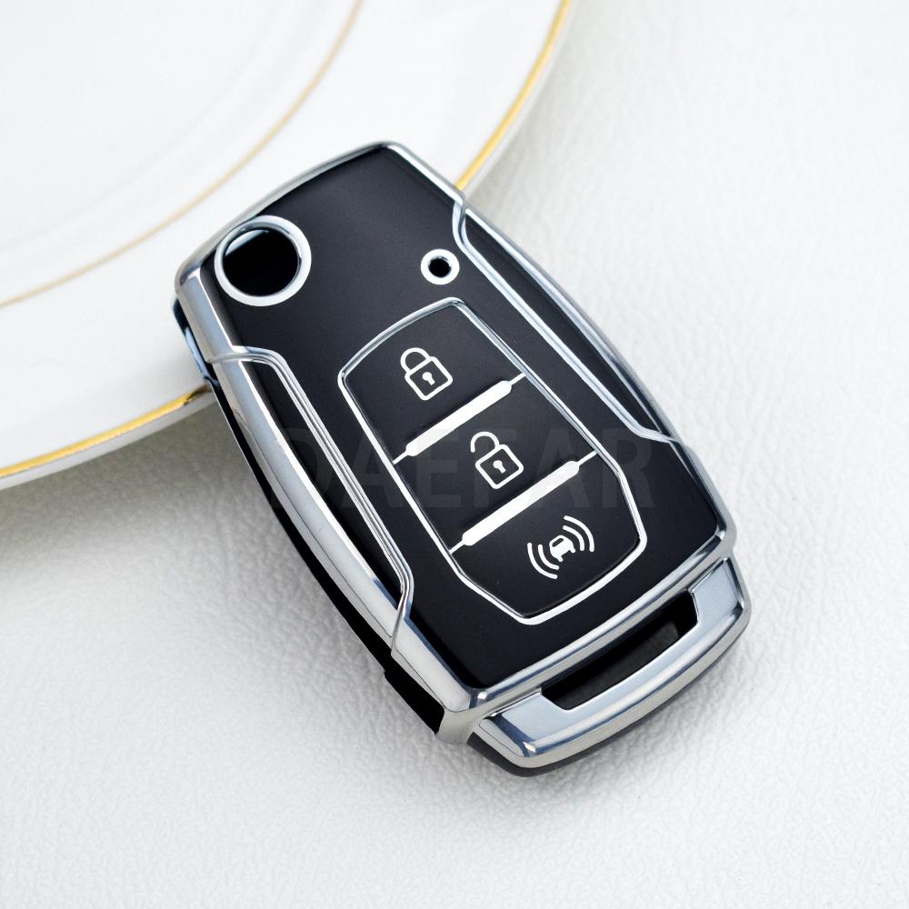 TPU Car Key Fob Bag for SsangYong Kyron 2 Sanka Actyon Korando Tivoli 2020 Musso Korea Car Flip Key Case Cover Shell Accessories