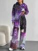 Camouflage European and American Autumn and Winter Casual Long-sleeved Suit Women's Hooded Sweater Trousers Two-piece Set