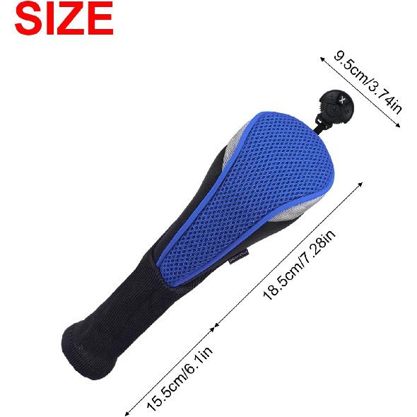 Andux 4pcs/Pack Long Neck Golf Hybrid Club Head Covers Dial No. Tag CTMT-02