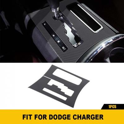 Carbon Fiber Interior Gear Shift Box Bezel Trim Cover For Dodge Charger 2011-14