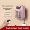 Mini solární elektrický ohřívač: Černý technický ventilátor pro vytápění domácností