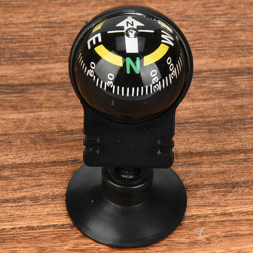 2PCS LC282 ABS Portable Car Compass Guide Ball with Suction Cup Outdoor Navigation Tools