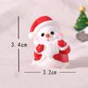 Miniature Snowman Santa Claus Figurine Micro Landscape Christmas Decorations  Children Toys