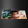 Tappetino Mouse Gaming Anime Demon Slayer Giyuu Grande Tappetino da Scrivania per Tastiera in Gomma con Bordo Cucito da 2MM