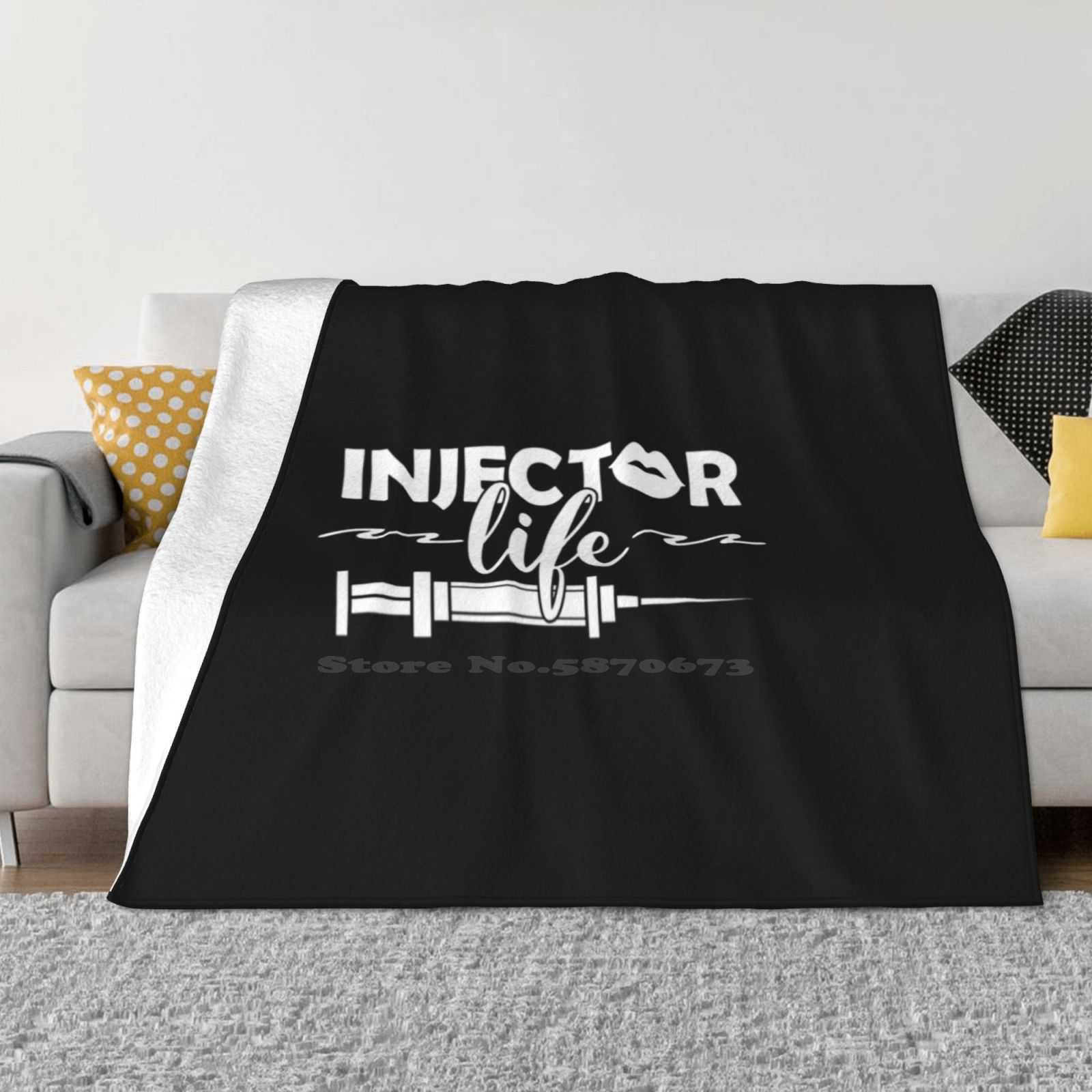 Syringe Aesthetic Nurse Injector Life Design Fashion Soft Warm Flannel Blanket Aesthetic Nurse Practitioner Humor Aesthetic 30x40in