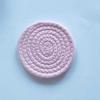 Yousheng 8Pcs Cotton Woven Coasters for Drinks, Absorbent Coasters Set with Holder, Wear-Resistant Insulating Heat-Resistant Coasters for Cups Teapots