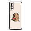 Cute Capybara Phone Case For Samsung Galaxy S26 Ultra S25 Plus S24 FE S23 S22 5G S21 S20 Cover Black Soft