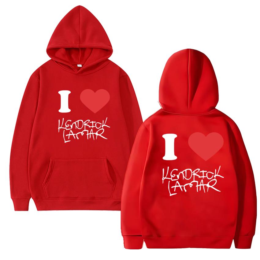 Fashion I Love Kendrick Lamar Tour 2025 Double Sided Printed Hoodies Men Women Hip Hop Pullover Unisex Fleece Casual Sweatshirt