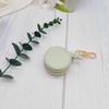 Convenient Keychain Jewelry Holder PU Leather Ring Case for Secure Storage of Accessories In a Compact Travel Size