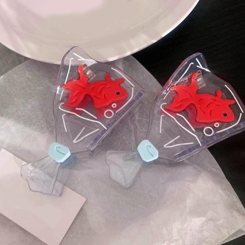 Creative Fish Design Hairpin Acetate Hair Claw Clip For Women Girls Cute Practical Hair Accessory Gift Daily Styling