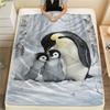 1PC Animals Print FlAannel Blanket, High Quality Comfortable for All Seasons, Home Decor, Warmth and Comfort