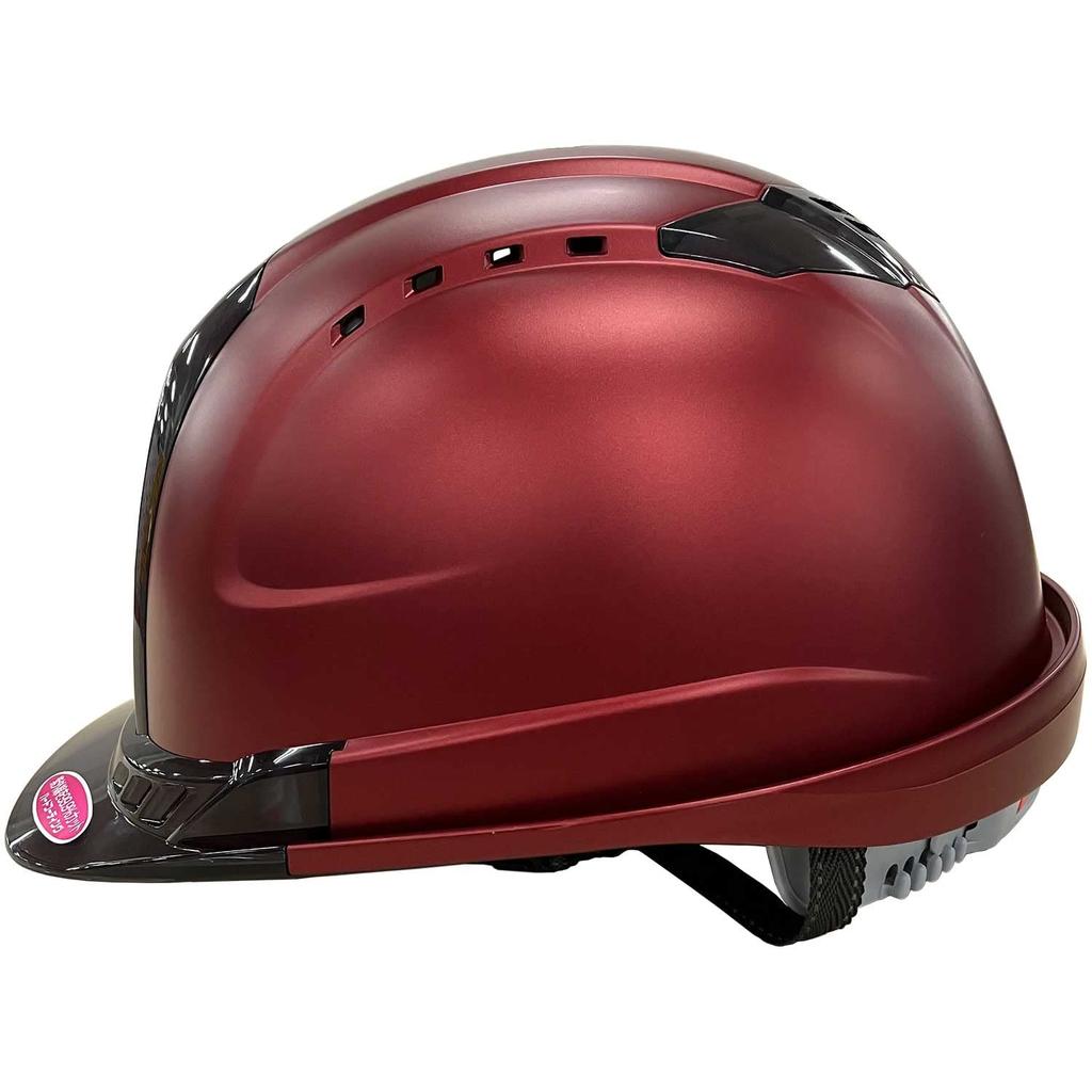 TOYO SAFETY Metallic Matte 391FSMMRD Helmet, Red, No.
