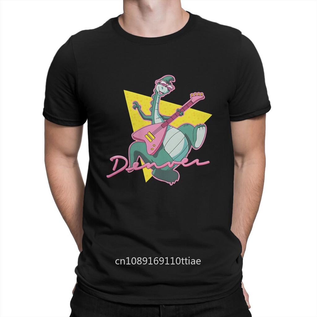 The Last Dinosaur T-Shirt Men Denver Vintage Cotton Tees Crew Neck Short Sleeve T Shirt Birthday Gift Clothes
