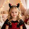 Bandeau Cornes de Diable Déguisement Halloween, Accessoire Cheveux en Plastique pour Adultes, Enfants, Fêtes et Accessoires de Photobooth