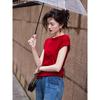 Basic House Damen Rundhals Kurzarm T-Shirt