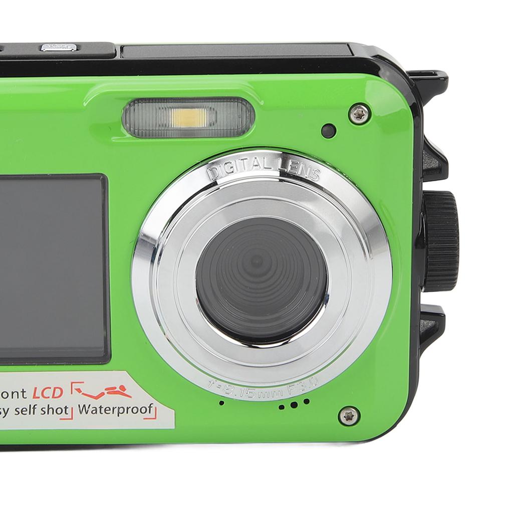 Waterproof Digital Camera Face Detection Timed Selfie 48MP 16X Digital Zoom Dual  Screen Portable Digital Camera for Travel