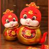 Luxurious 2025 New Year Snake Plush Doll Charming Zodiac Snake For Good Fortune Gifts