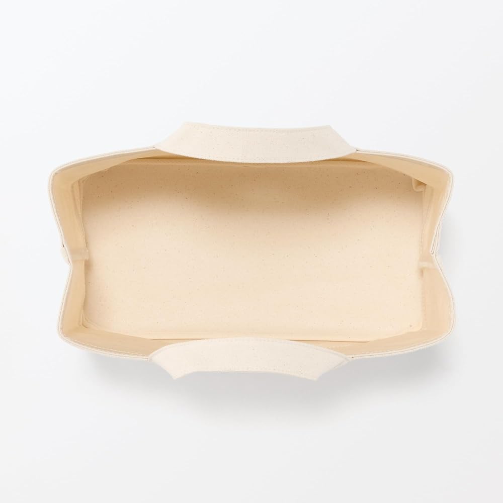 MUJI Cotton Canvas Soft Box with Handle, Slim Large, Approx. W37 x D185 x H26cm, 23090001, Clothing