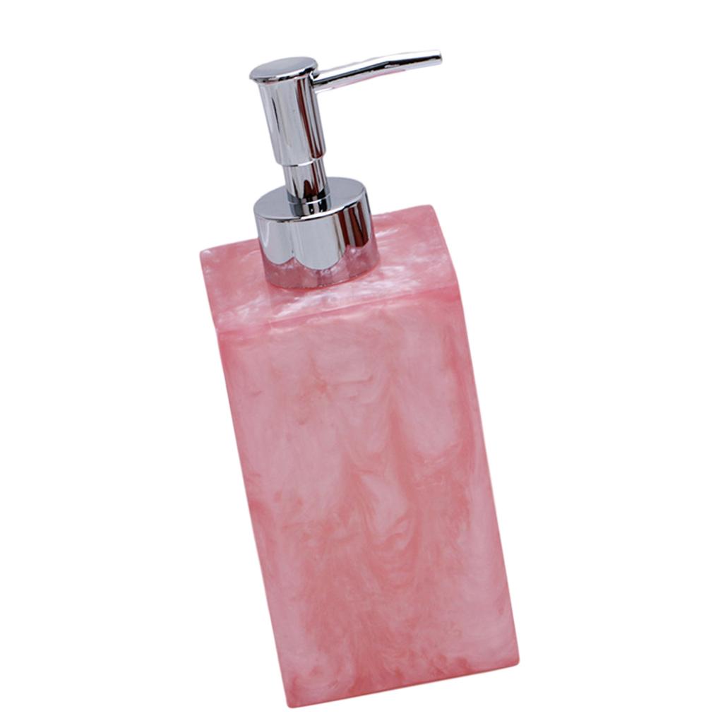 Soap Dispenser Bottle European Marble Pattern Liquid Pump Bottles Leakproof Travel Size