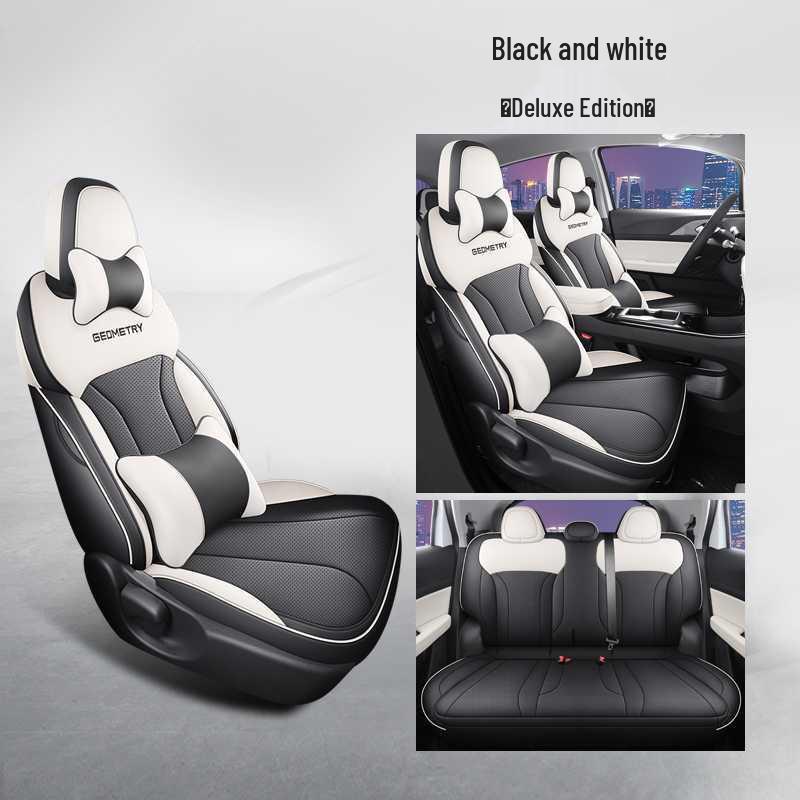Jihe E Pokrowiec na siedzenie samochodowe Firefly Pełne pokrycie Uniwersalny - Specjalna skórzana poduszka na cztery pory roku