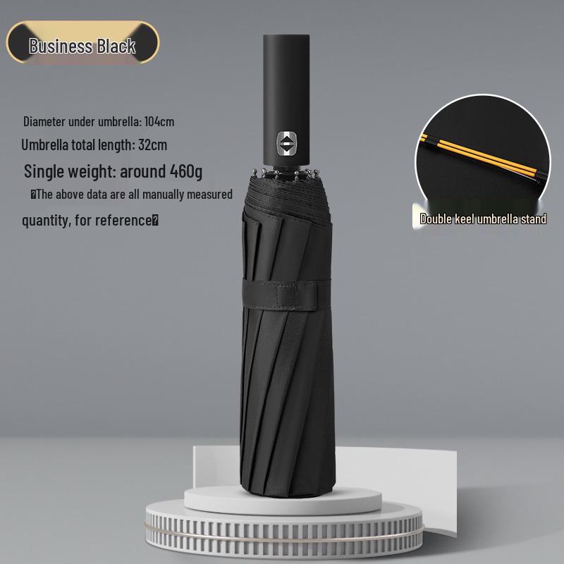 96-Rib XL Windproof Automatic Umbrella: Reinforced, UV Protected for Men & Women