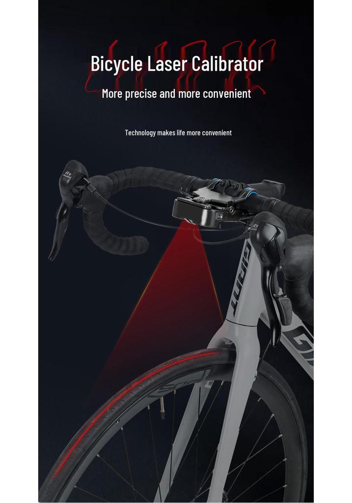 Bicycle Laser Calibrator: Durable ABS Silicone Tire Alignment Tool for Mountain and Road Bikes