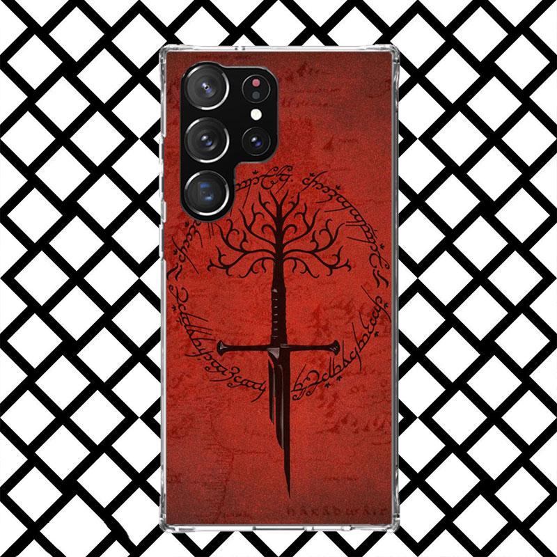 The L-Lord of The R-Rings Phone Case for Samsung Galaxy S26 S25 Edge S24 S23 Ultra S22 Plus S21 FE S20 + Soft Cover Print Fundas