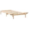 Natural Bed Frame 90 x 200 cm Solid Pine Wood