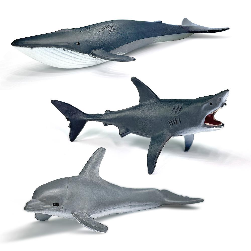 12 Stück/Set Aktualisierte Simulierte Meerestiere Pinguin Spielzeugmodell Realistische Meereslebewesen Schildkröte Wal Spielzeug Für Kinder Weihnachtsgeschenke