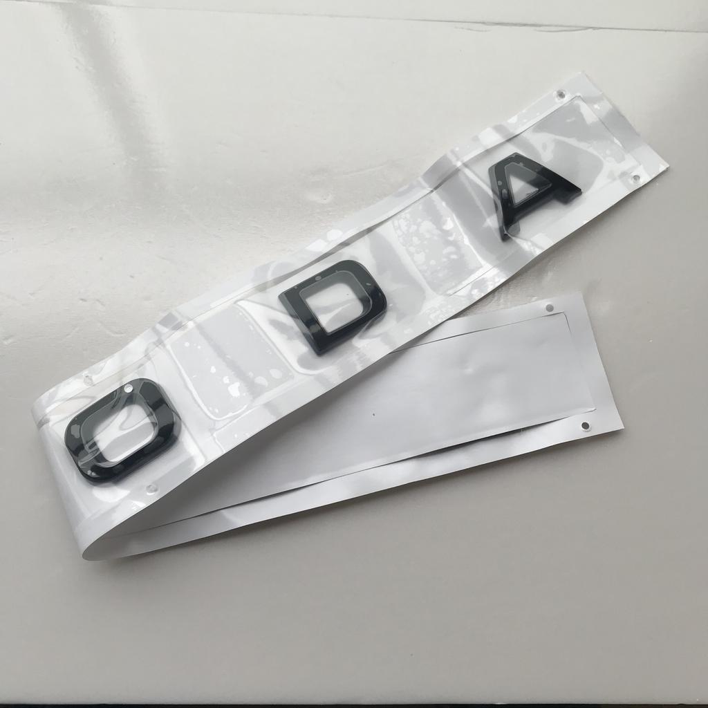 swpzb8 Glossy Black Letters ABS Car Emblem for SUPERB OCTAVIA FABIA KAMIQ KAROQ KODIAQ RAPID YETI 4x4 Trunk Nameplate Logo Sticker