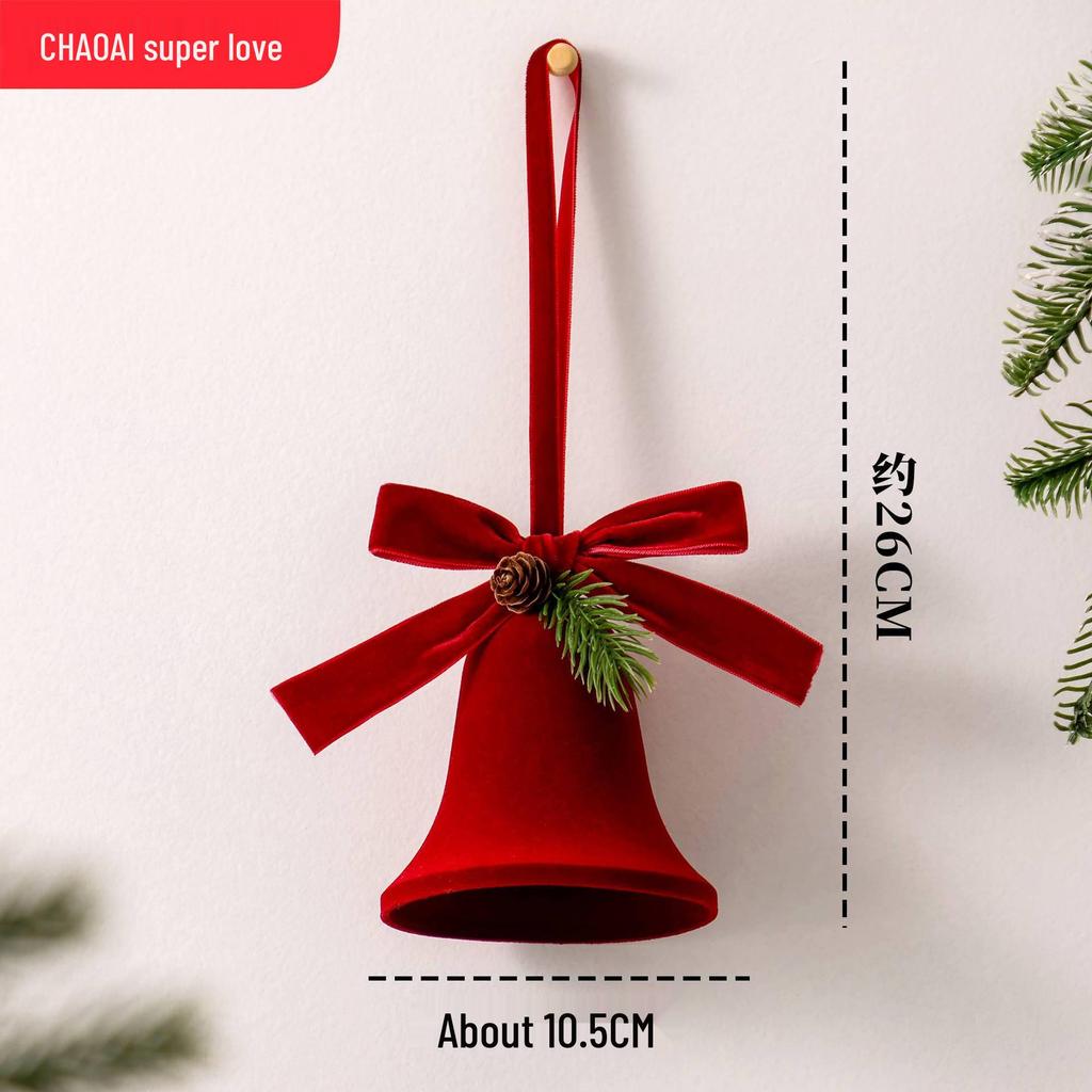 2026 Christmas Bell Wreath Ornaments - Festive Tree Decorations & Hanging Accessories